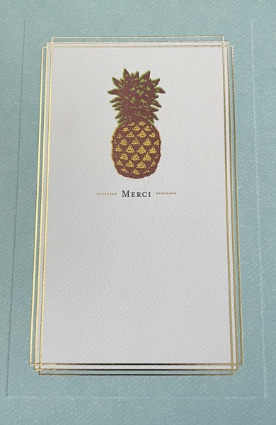 Thank you card from patient to Dr. Shea at St. Louis Prosthodontics in St. Louis, MO