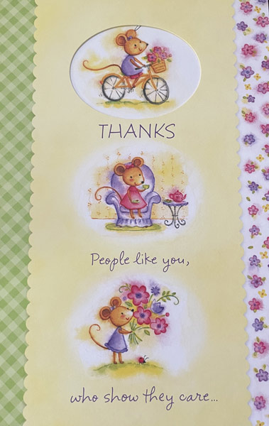 Thank you card from patient to Dr. Shea at St. Louis Prosthodontics in St. Louis, MO