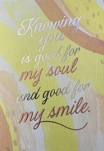 Thank you card from patient to Dr. Shea at St. Louis Prosthodontics in St. Louis, MO