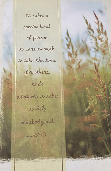 Thank you card from patient to Dr. Shea at St. Louis Prosthodontics in St. Louis, MO